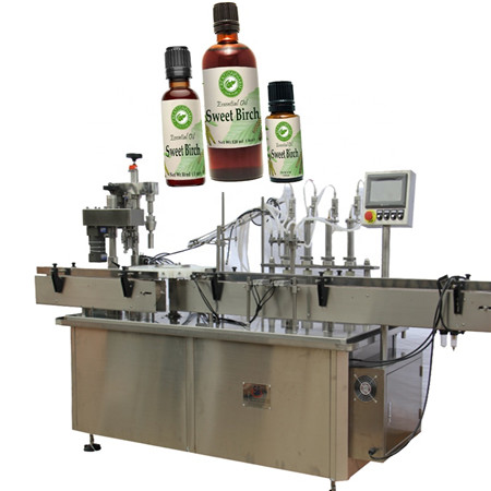 E-Saft-Füllstoff, kleine Füll- und Verschließmaschine für ätherische Fläschchen für ätherisches Öl 30 ml 60 ml
