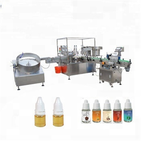 Hersteller Heizung Mini Wasser Öl Fläschchen Saft Mineral Mixing Filling Machine Line