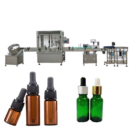 vollautomatische e flüssiger Saft / Augentropfen / ätherisches Öl kleine Flaschenfüllmaschine