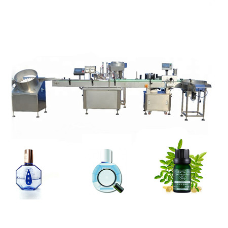 Professionelle Parfümöl-Glasflaschen-Fülllinie, 10-ml-Glasfläschchen-Füllkappenmaschine